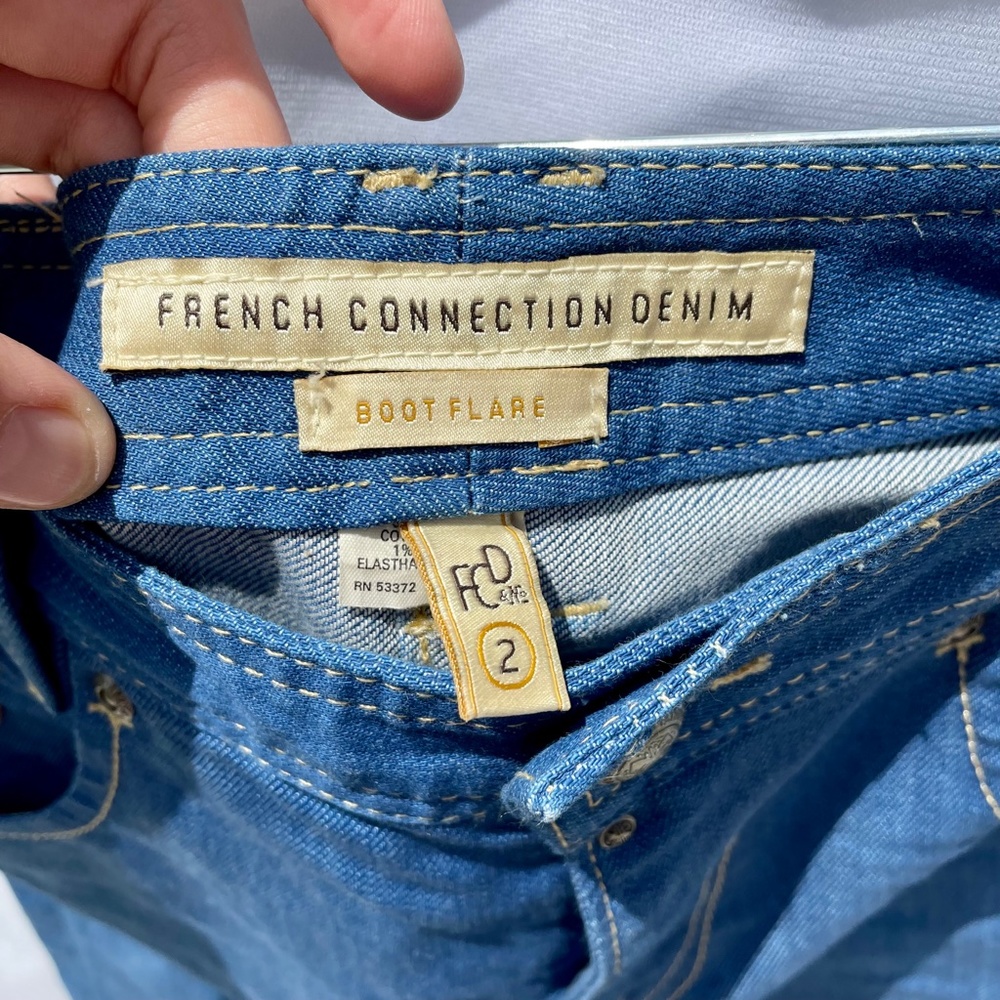 French Connection Boot Flare In Solid True Blue - image 4